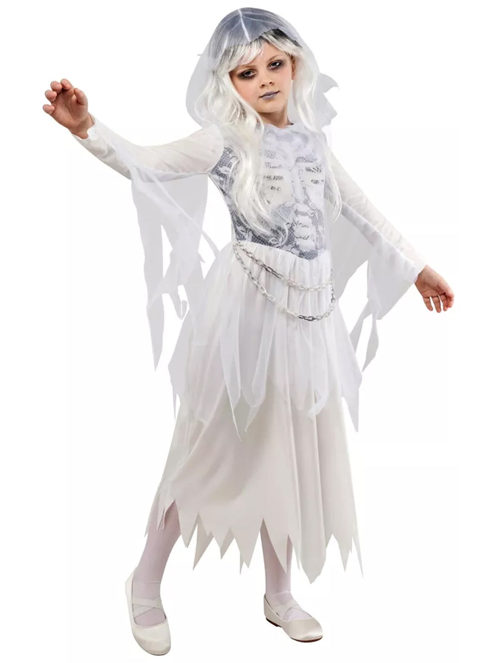 Ghostly Girl Kids Costume