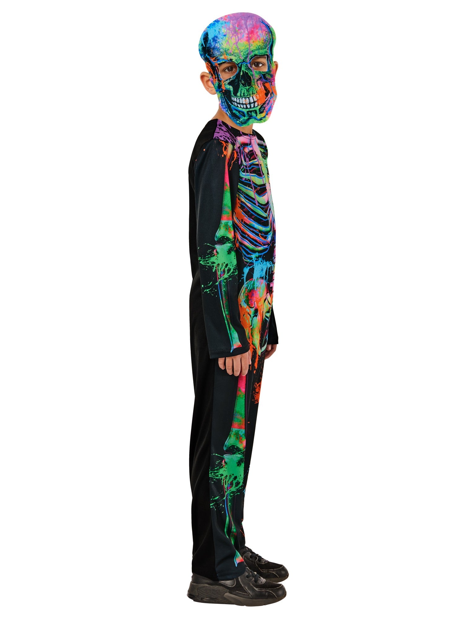 Kids Bonesky Graffiti Skeleton Costume