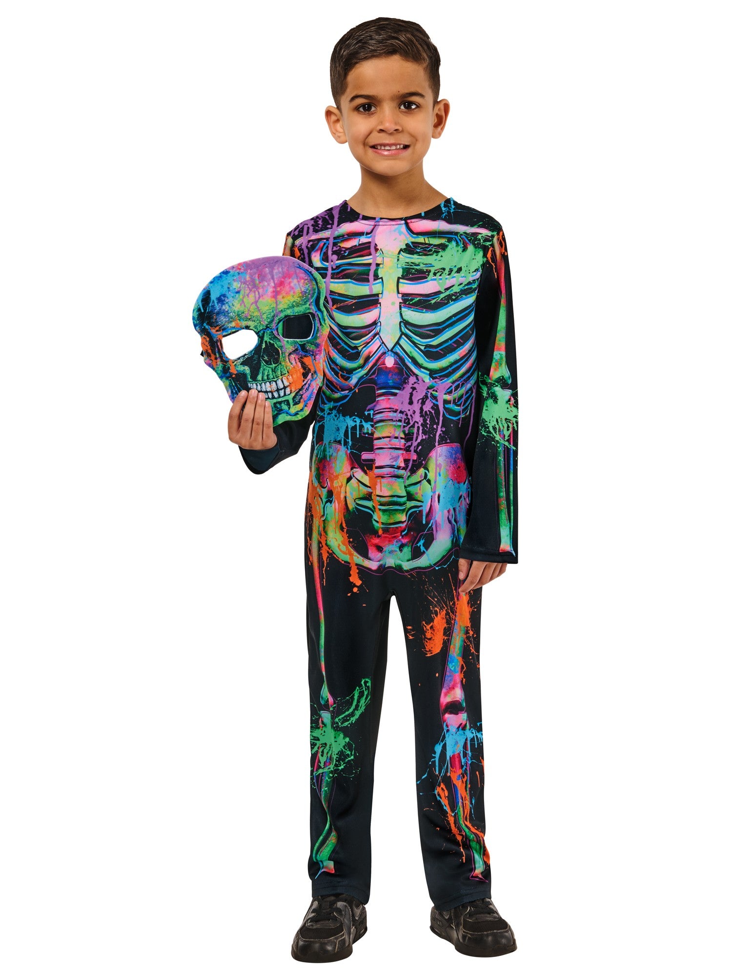 Kids Bonesky Graffiti Skeleton Costume
