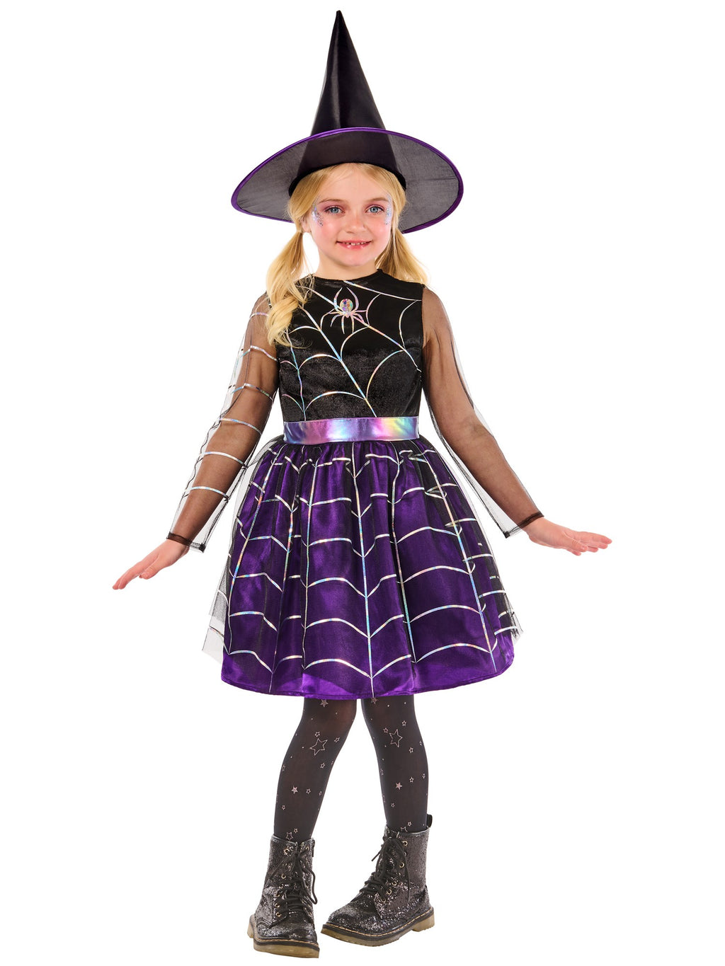 Kids Cobweb Witch Costume