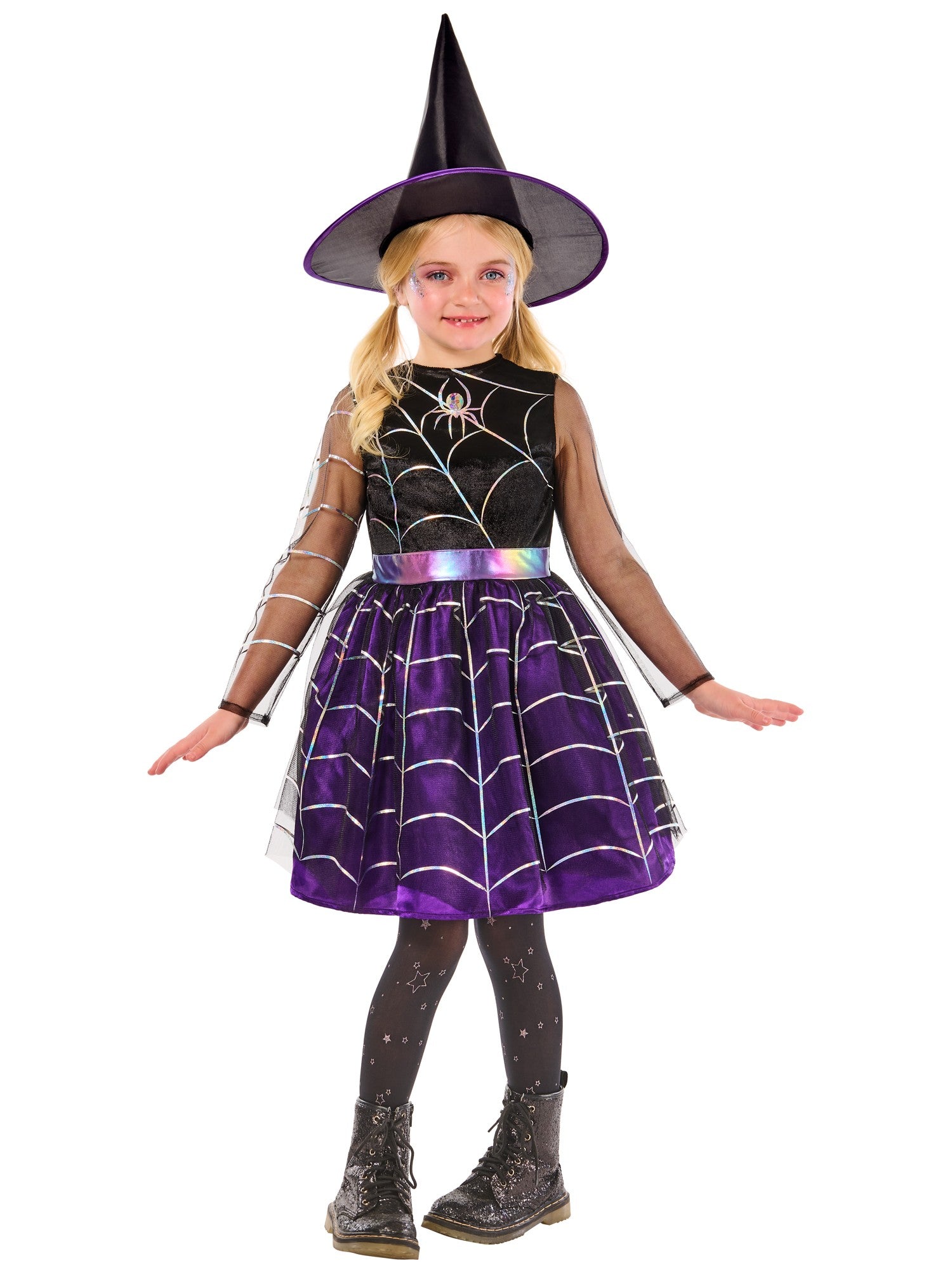 Kids Cobweb Witch Costume