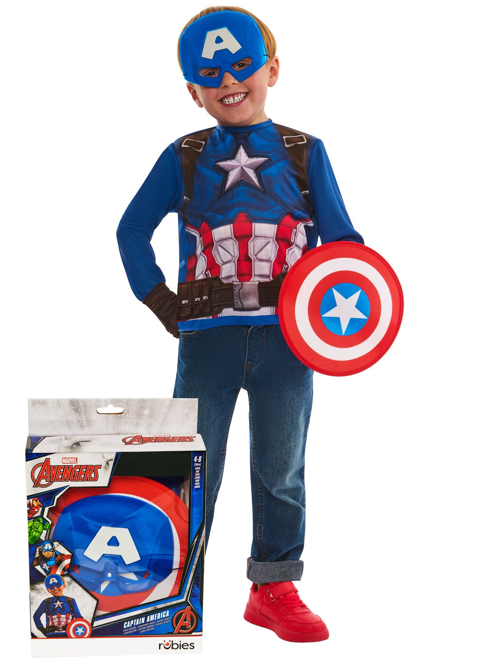 Captain America Kids Dress Up Gift Set