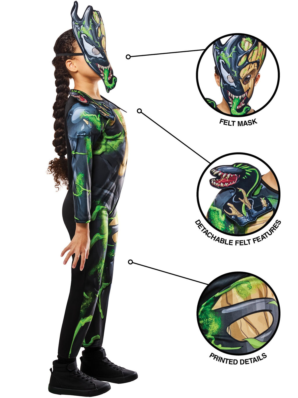 Venomised Groot Kids Costume