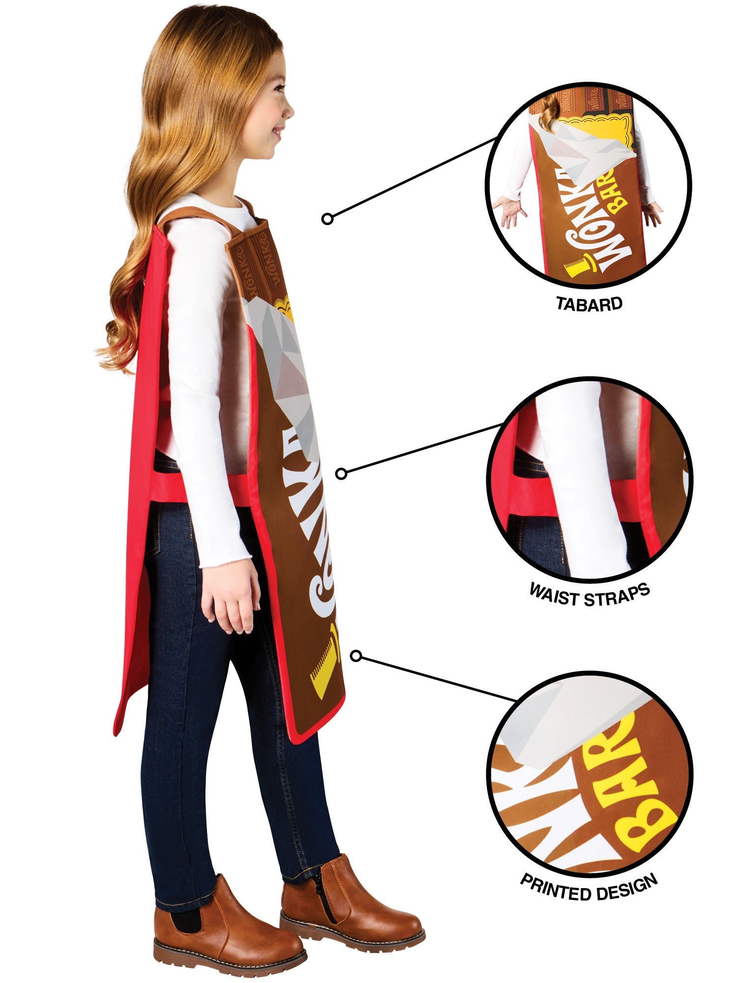 Wonka Bar Tabard Kids Costume
