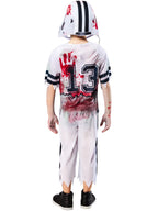 Zombie American Footballer Kids Costume