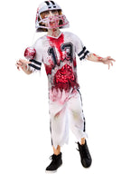 Zombie American Footballer Kids Costume