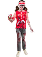 Zombie Burger Worker Kids Costume