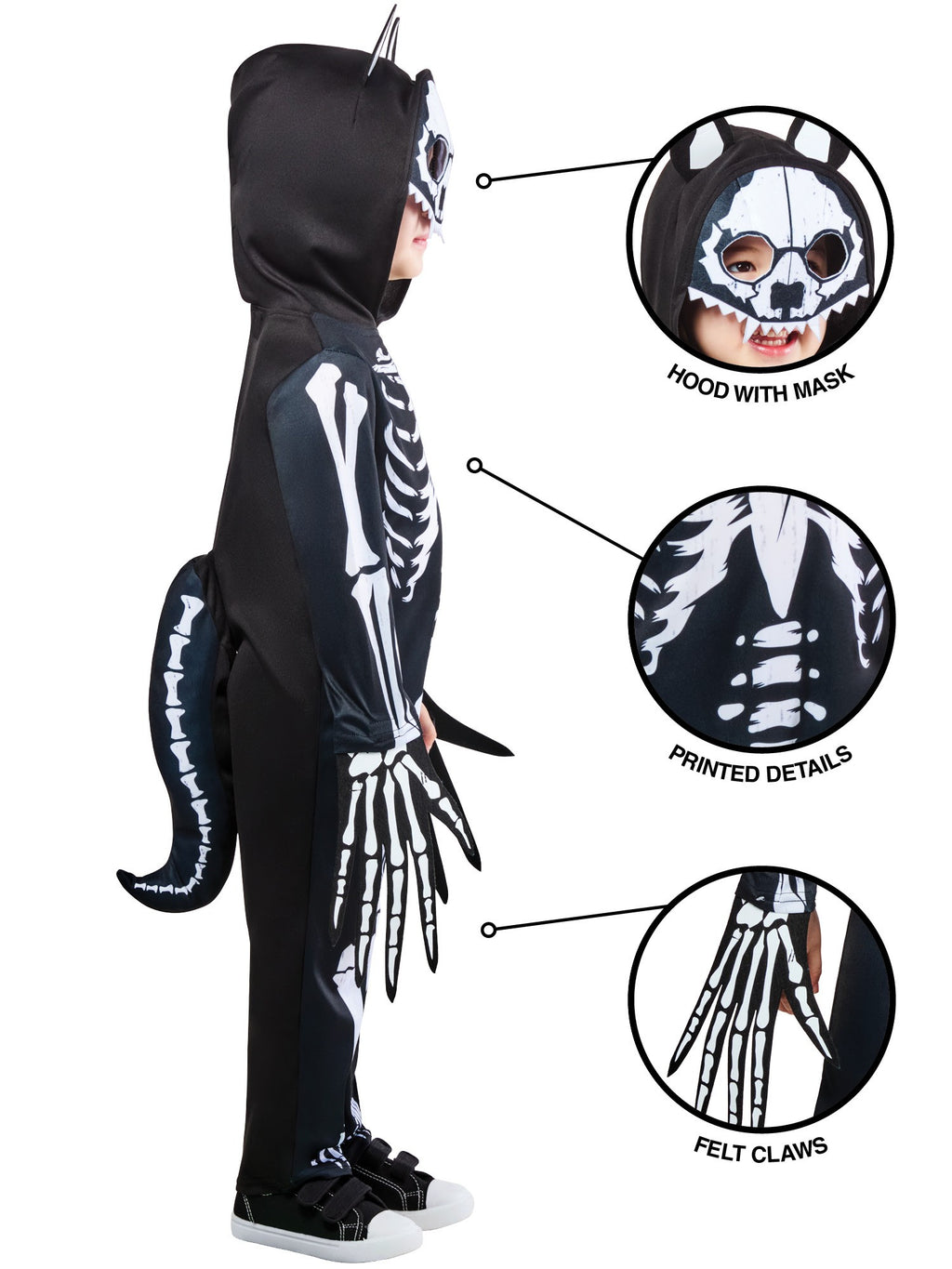 Skeleton Werewolf Kids Costume