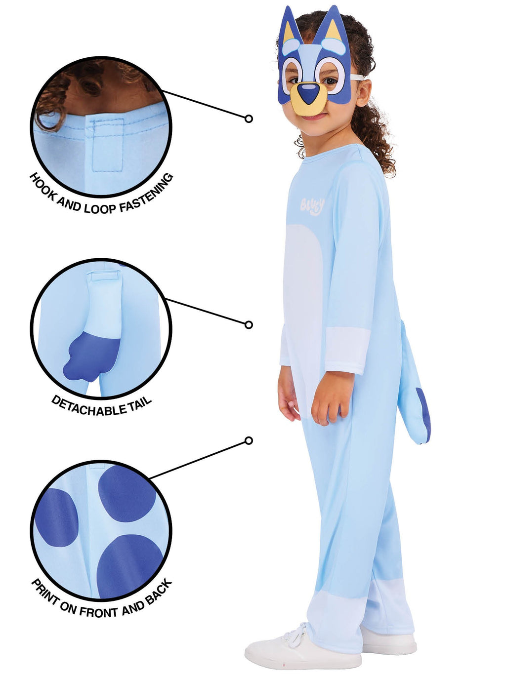 Bluey Kids Costume with Mask