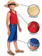 Monkey D. Luffy Kids Costume from One Piece
