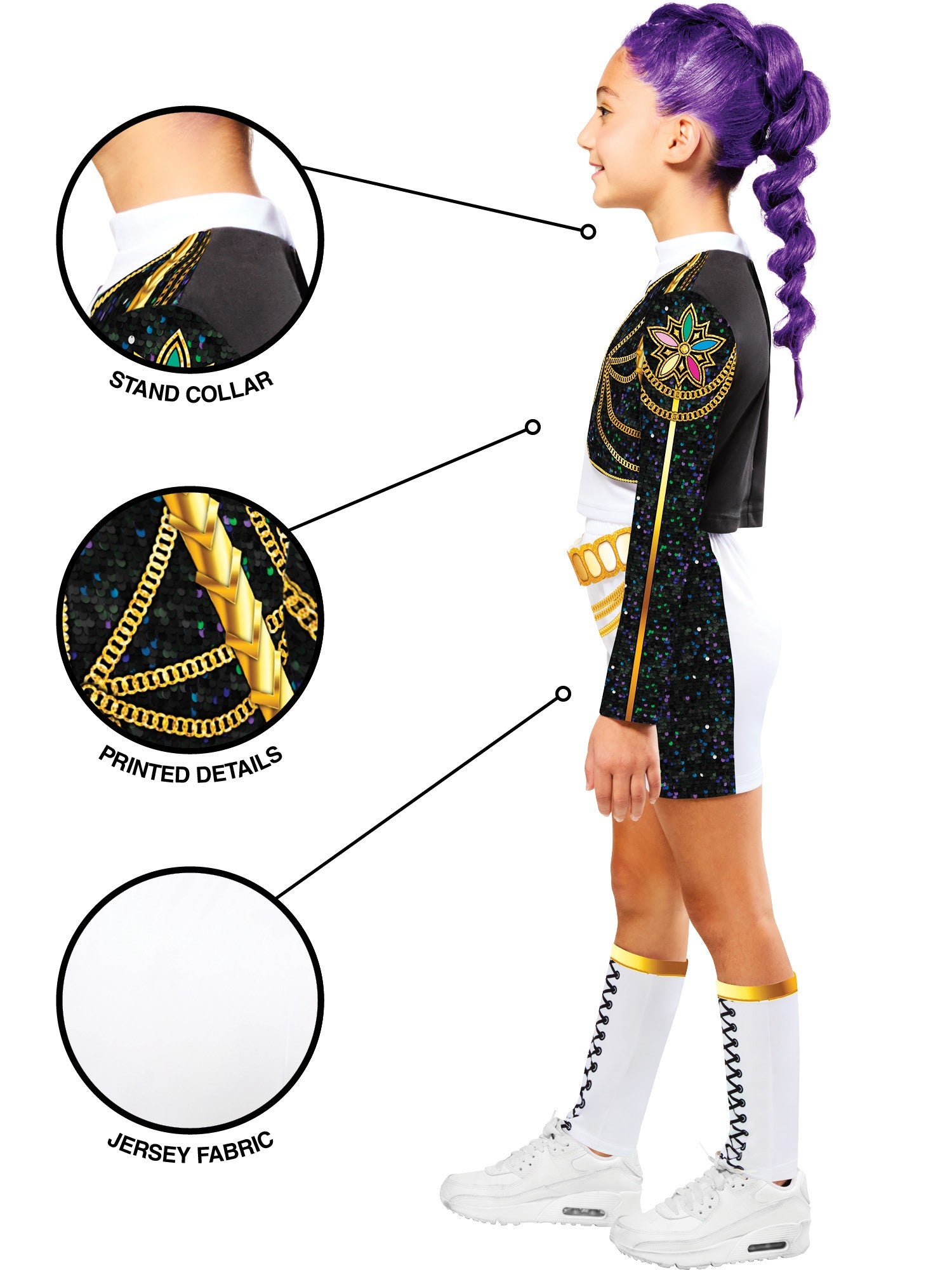 Rumi Golden Hybrid Demon Hunters Kids Costume