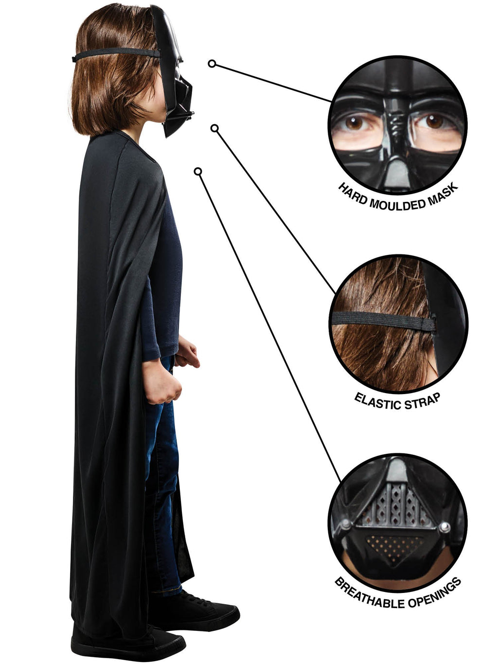 Darth Vader Cape With Mask From Star Wars Revenge Of The Sith