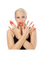 Red Red Horror Fingernails Costume Accessory