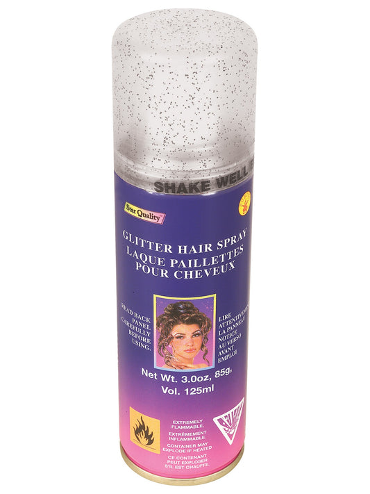 Silver Glitter Hairspray Costume Accessory