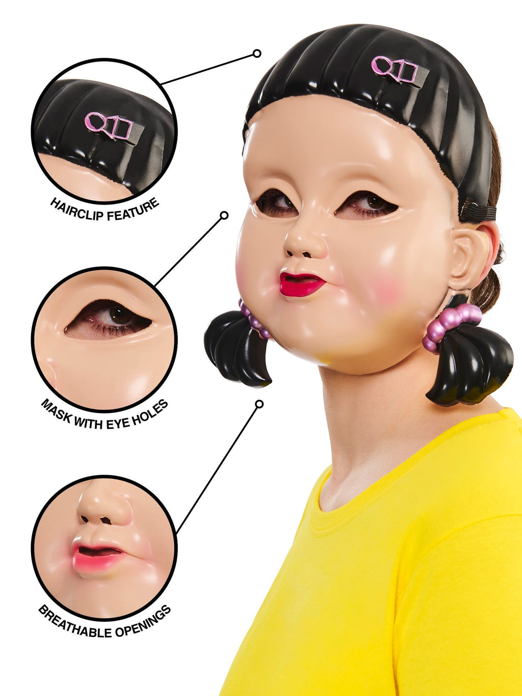 Girl Doll Adult Mask Girl Doll Adult Mask from Squid Game