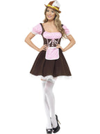 Tavern Girl Costume, Brown, Short