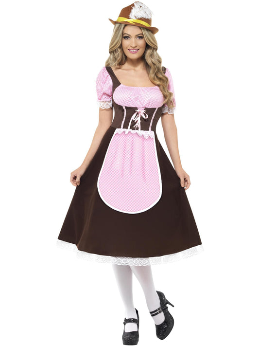 Tavern Girl Costume, Brown, Long