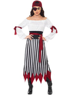 Pirate Lady Costume, Black & White