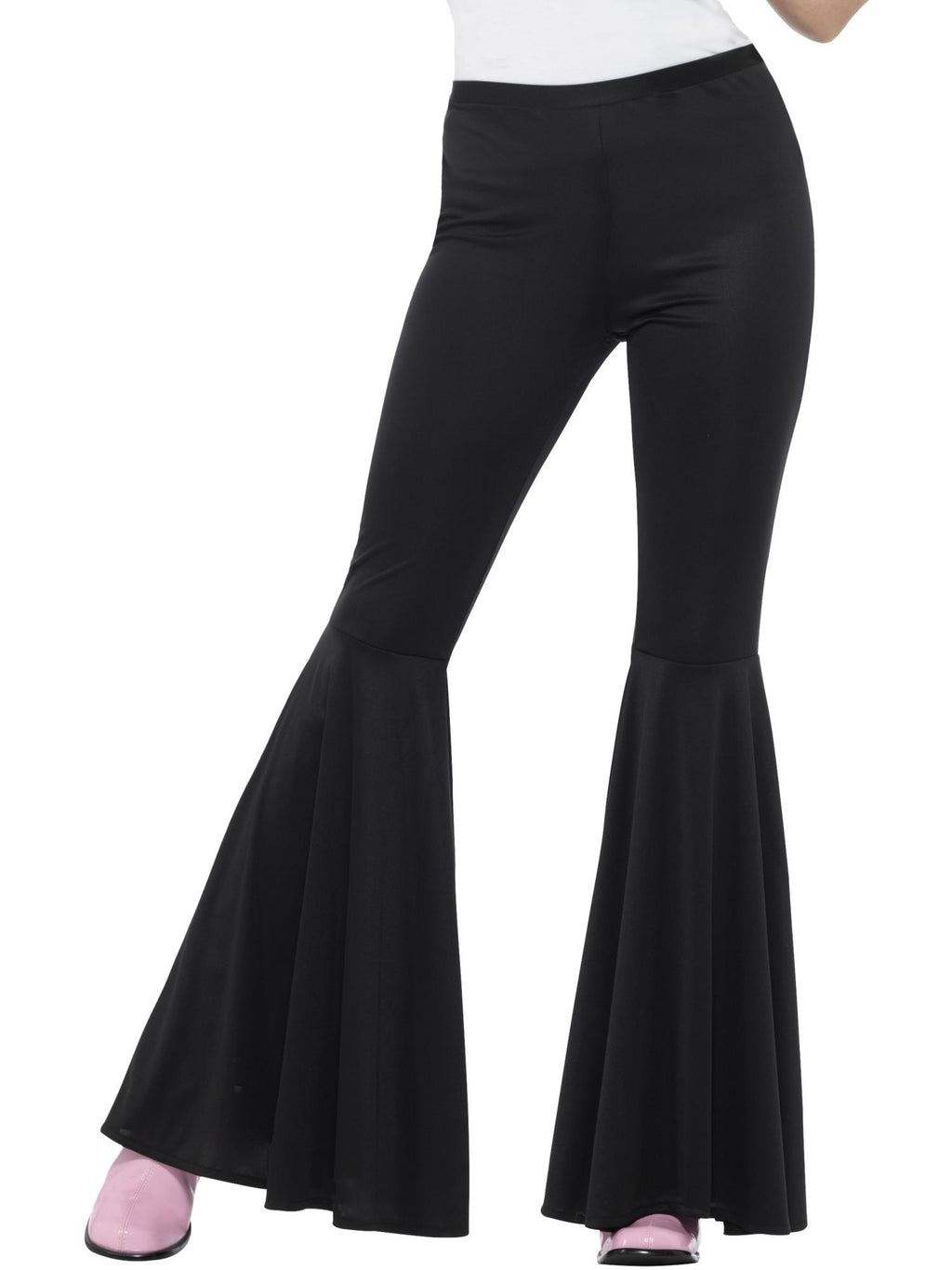 Flared Trousers, Ladies, Black