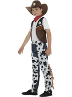 Texan Cowboy Costume, Child, Brown & Black