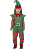 Elf Toddler Costume, Red & Green