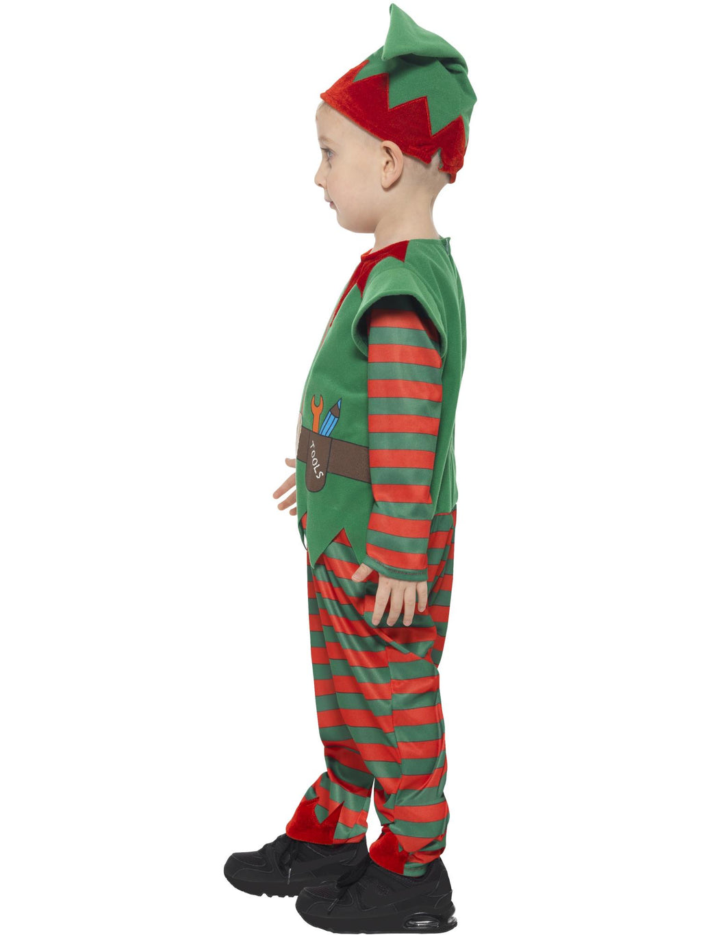 Elf Toddler Costume, Red & Green
