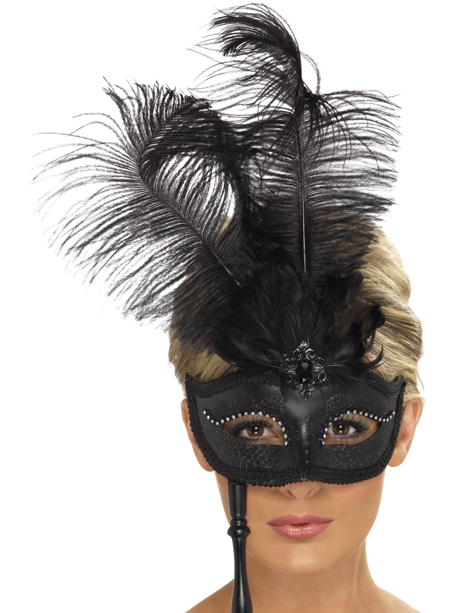 Baroque Fantasy Eyemask,  Black