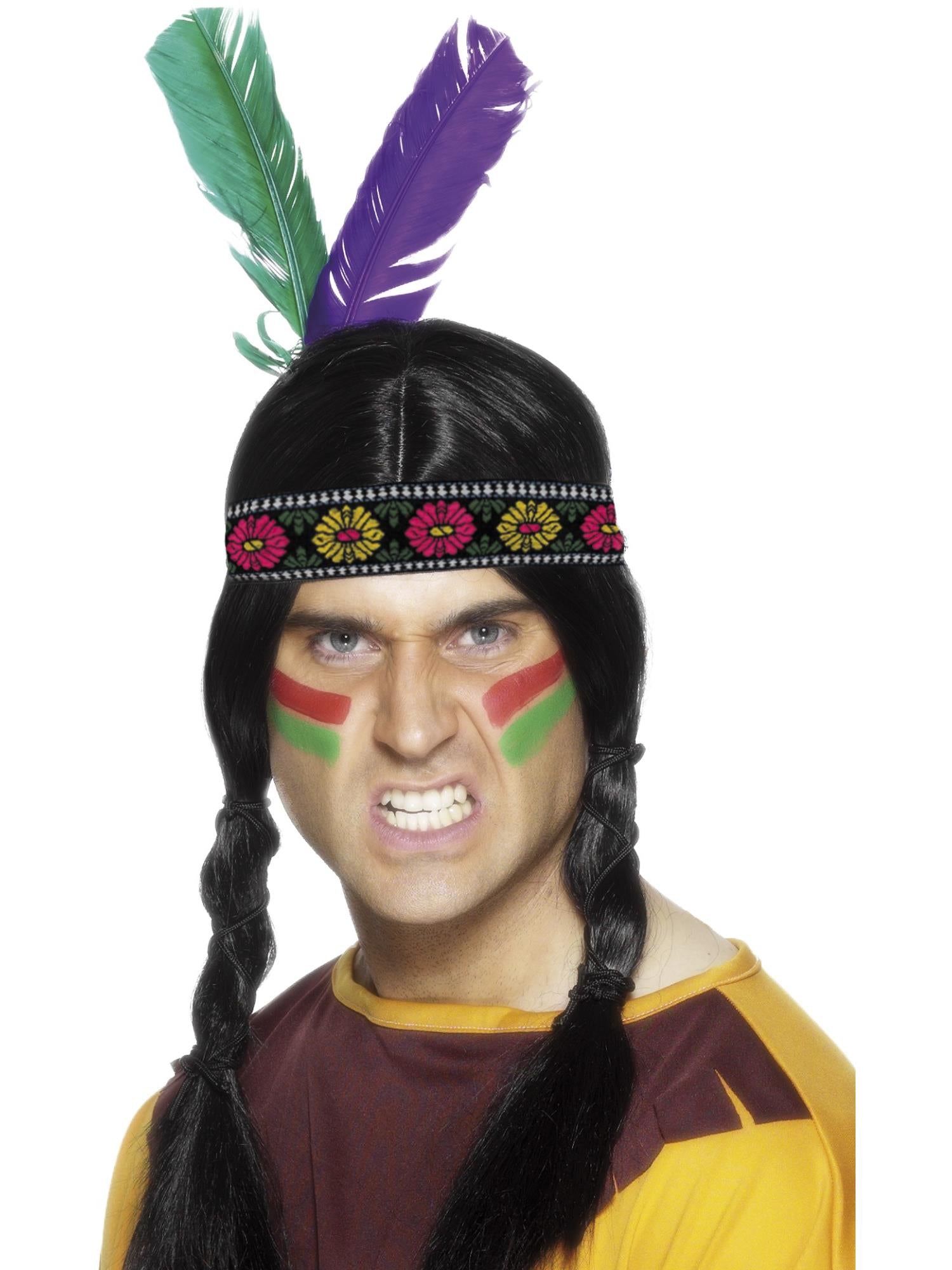 Native American Inspired Feathered Headband