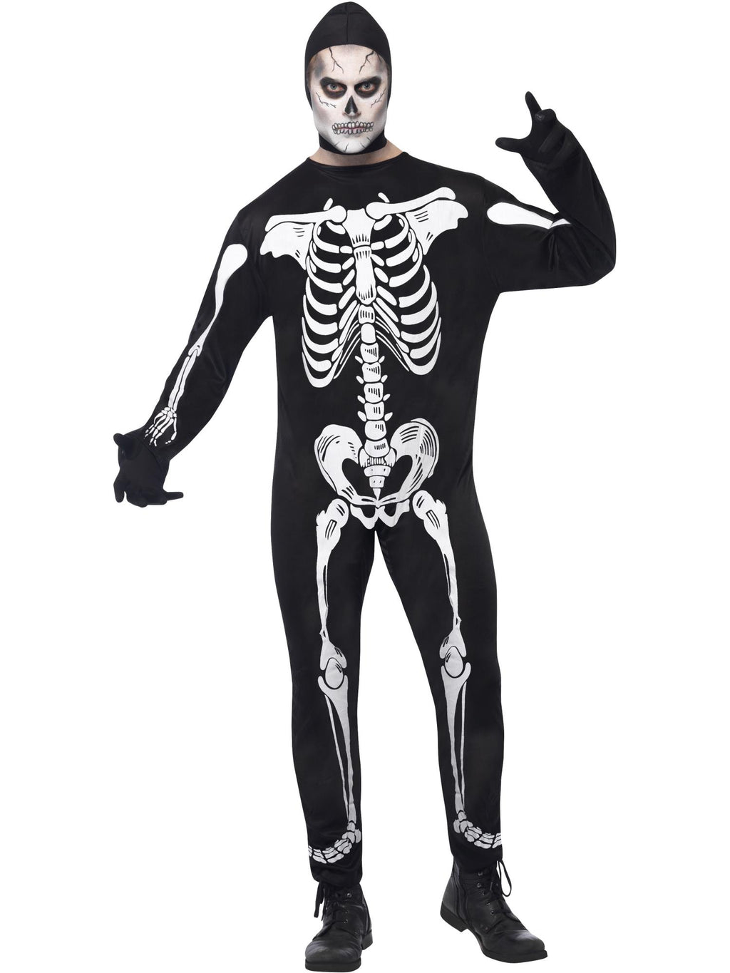 Skeleton Jumpsuit Costume