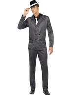 Gangster Costume, Black, Pinstripe