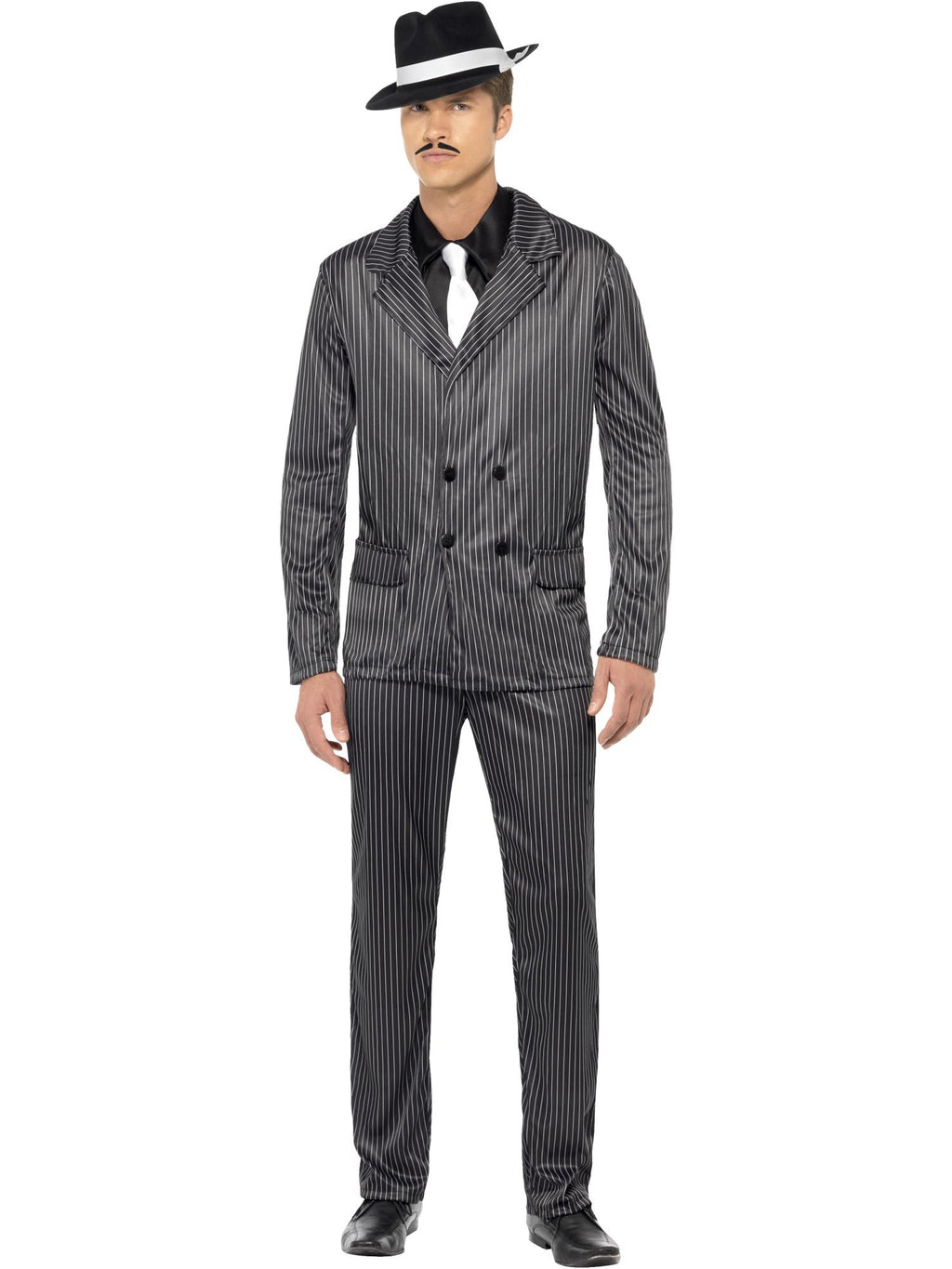 Gangster Costume, Black, Pinstripe