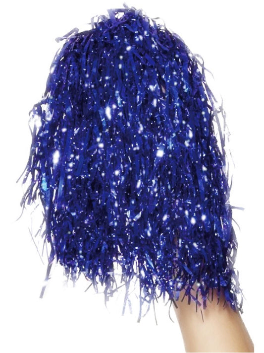 Pom Poms Metallic, Blue