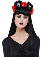 Skull Roses Headband