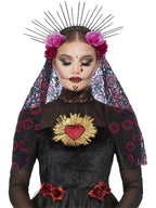 Deluxe Sunburst Day of the Dead Headband