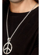 60s Peace Sign Hippie Medallion