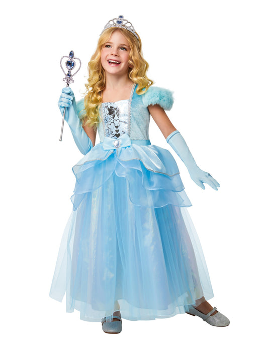 Girls Blue Ice Princess Costume