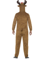 Reindeer Costume, Brown, with Hooded Jumpsuit