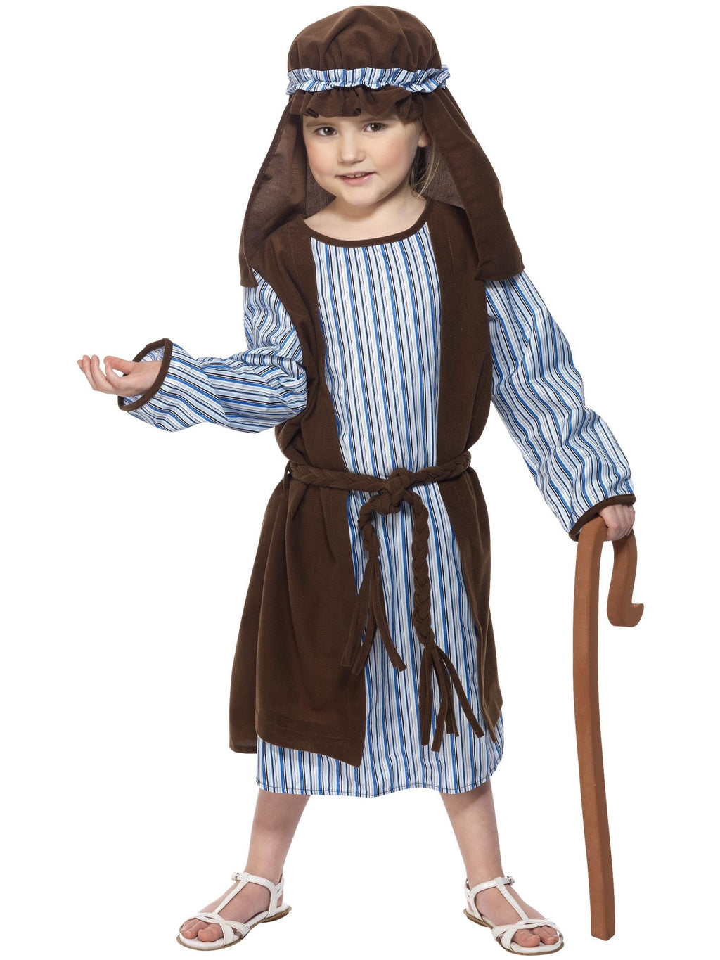 Shepherd Costume, Child, Blue & Brown