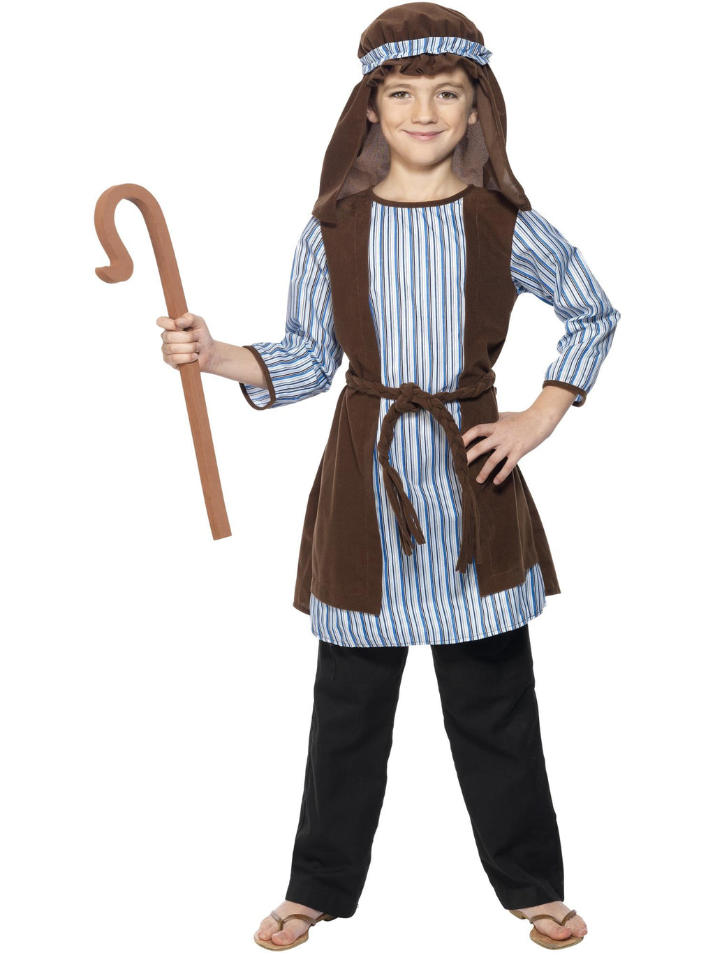Shepherd Costume, Child, Blue & Brown