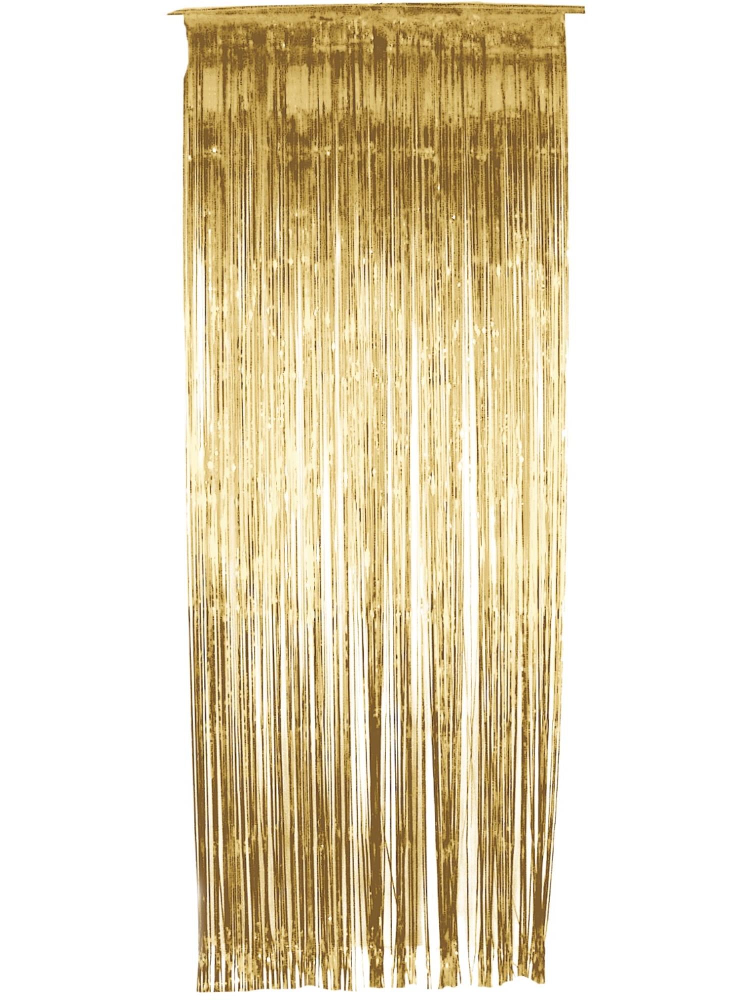 Shimmer Curtain, Gold, Metallic