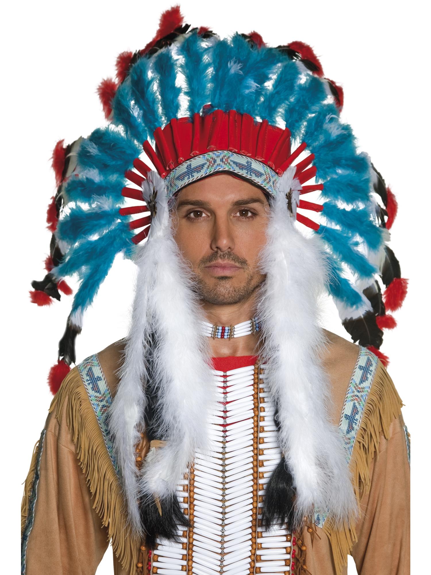 Native American Inspired Headdress, Blue