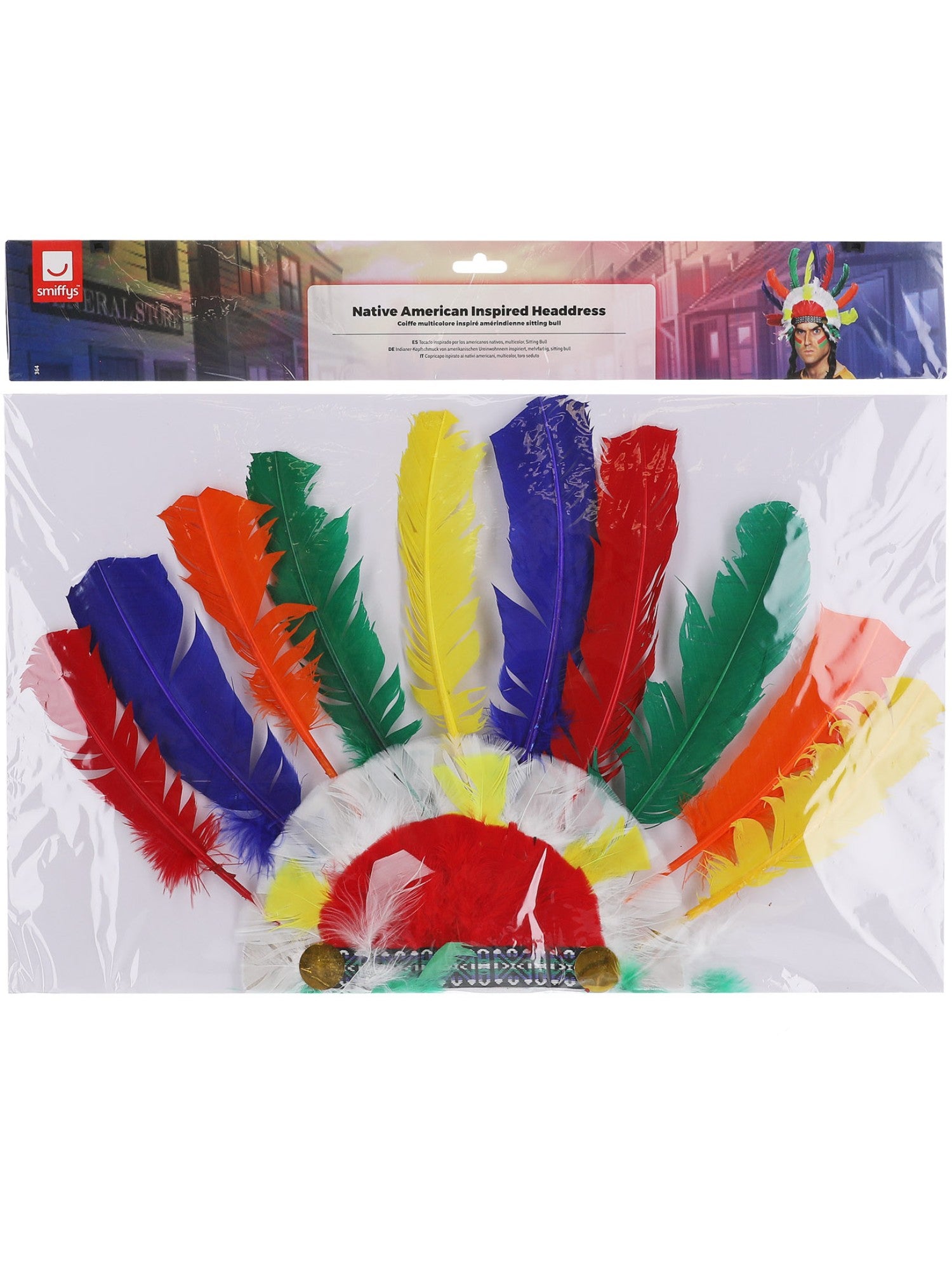 Native American Inspired Headdress, Multi-Coloured
