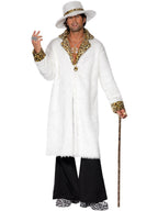 Pimp Costume, White and Leopard Skin