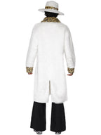 Pimp Costume, White and Leopard Skin