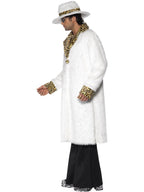 Pimp Costume, White and Leopard Skin