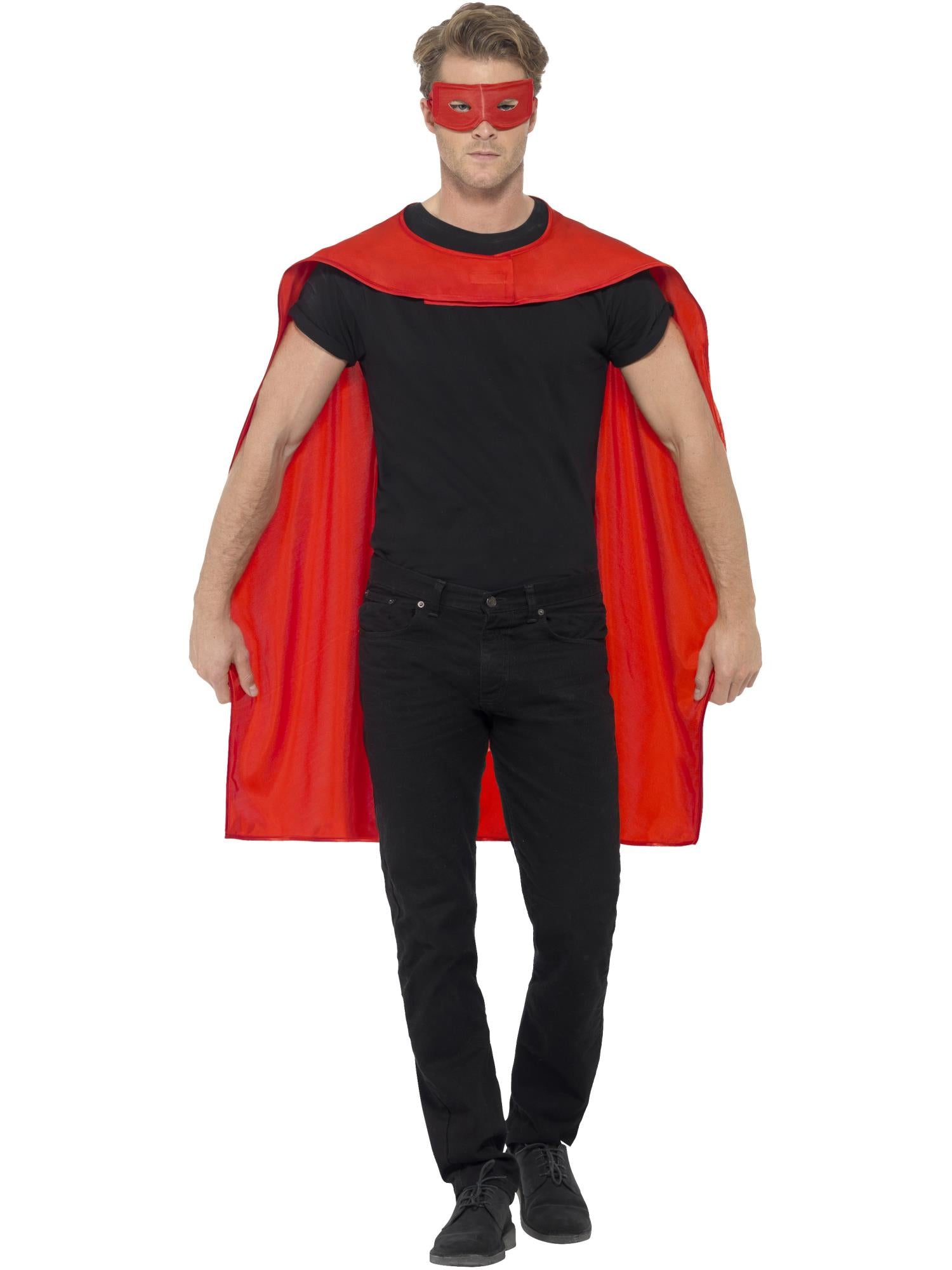 Cape, Red, with Eyemask
