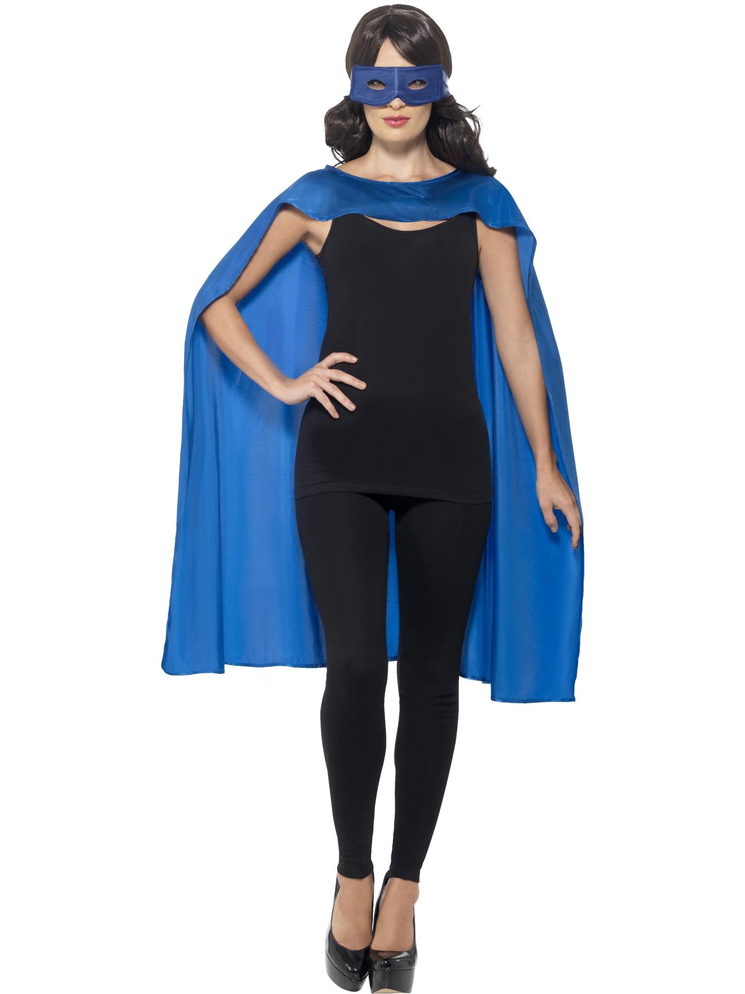 Cape, Blue, with Eyemask