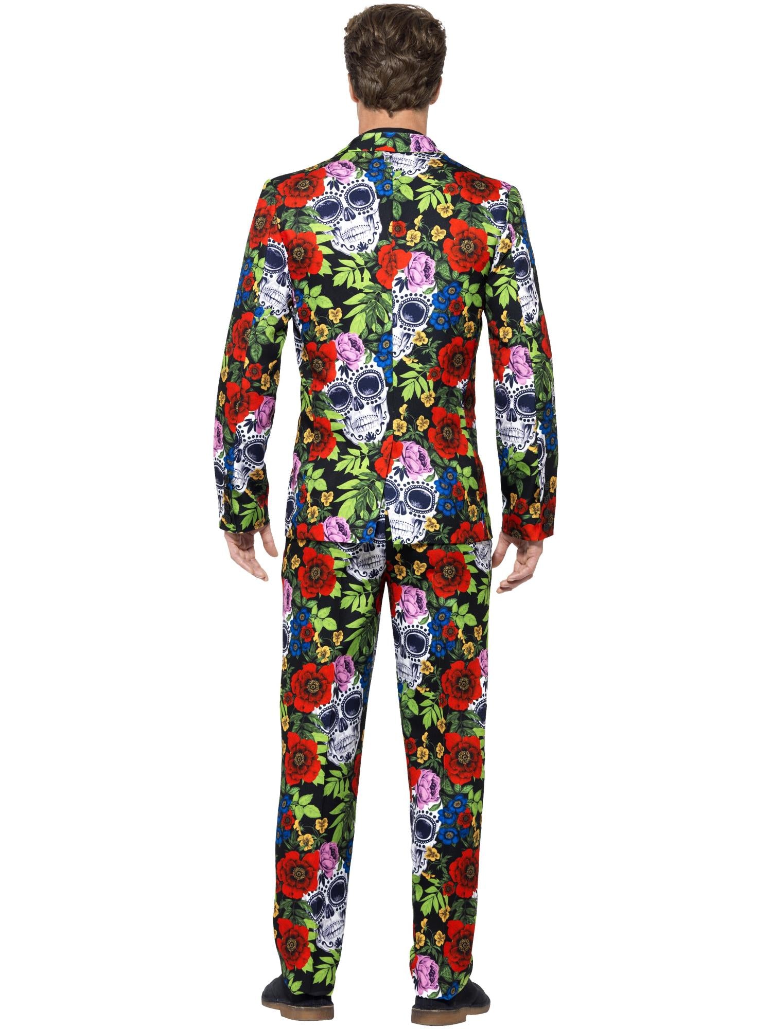 Day of the Dead Suit, with Jacket, Trousers & Tie