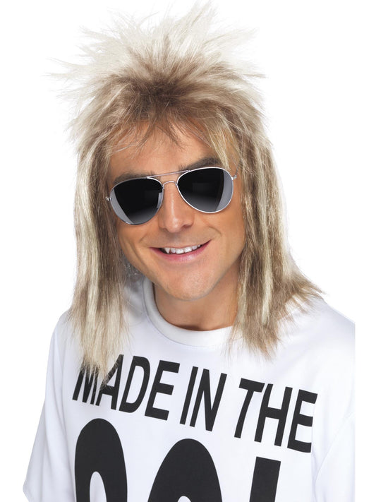 80s Mullet Wig, Blonde