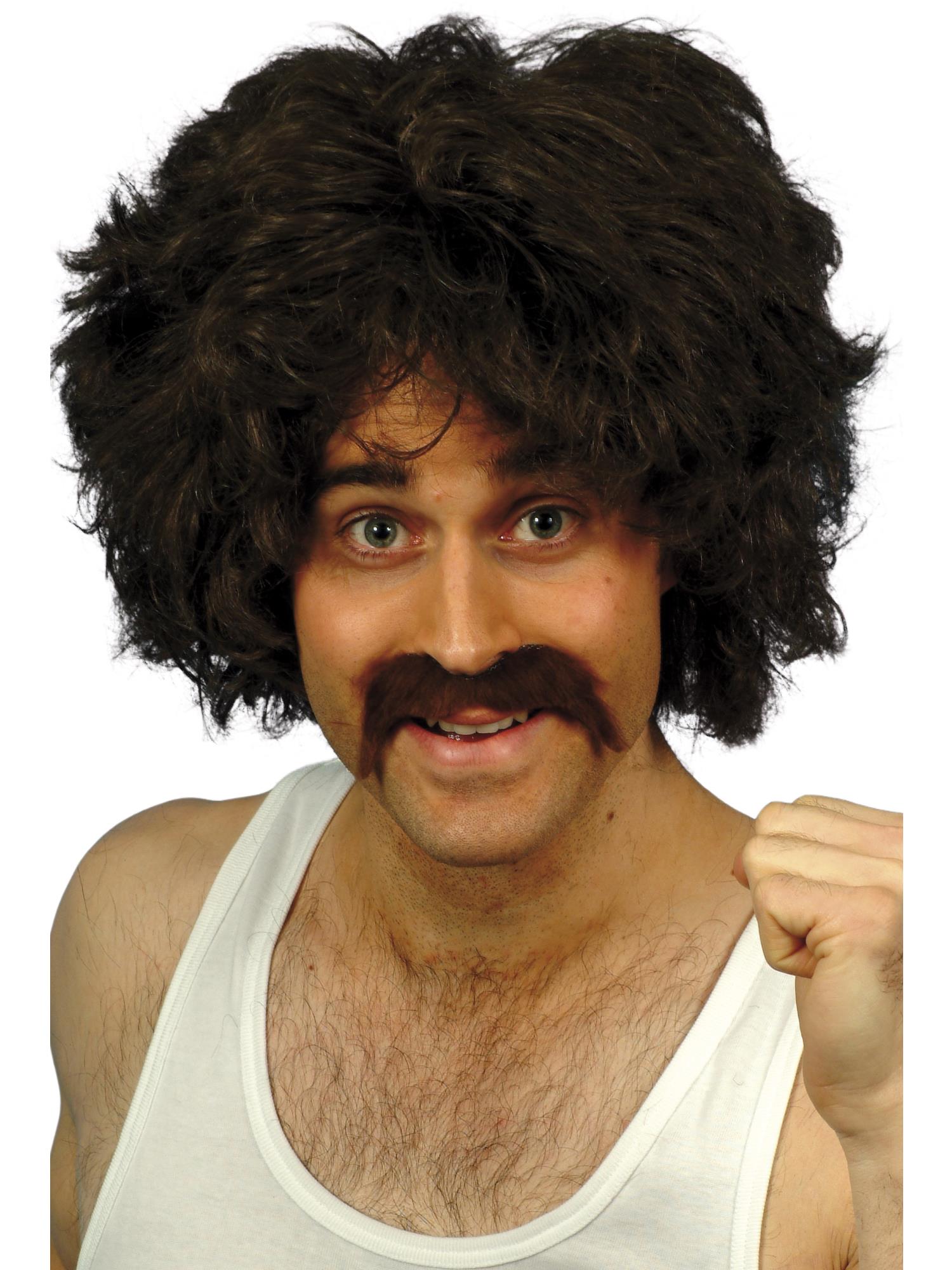 Retro Wig & Tash